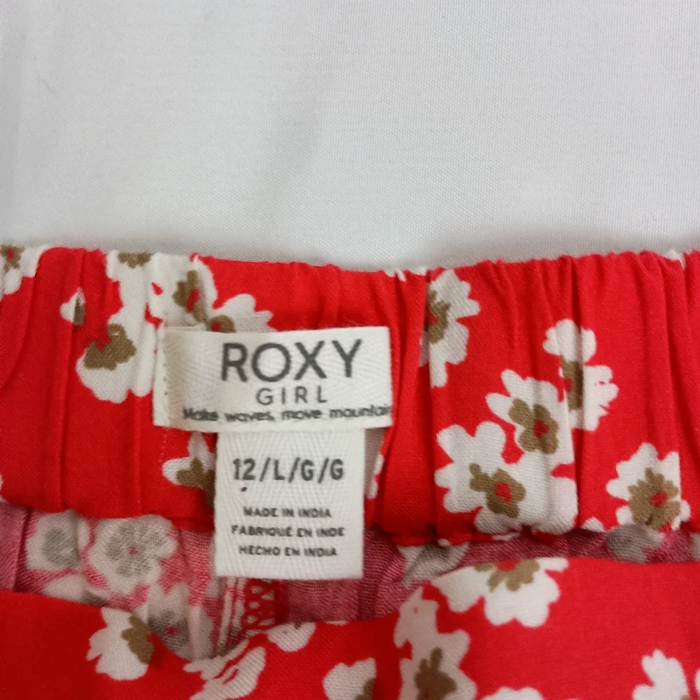 2/30$ Or 3/$35 Roxy Women's Red Floral‎ Summer Shorts (#1,385)